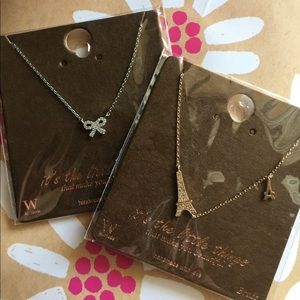 Gold & Rhodium Over Brass Necklaces (2) 18” NEW